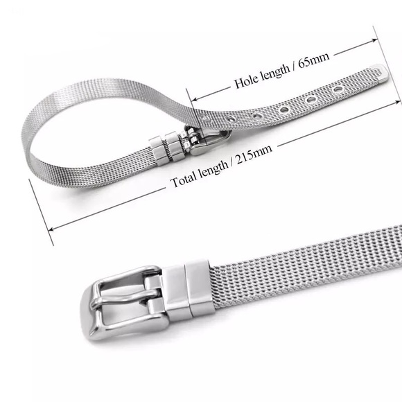 Stainless steel mesh bracelet - Picture 3 of 6